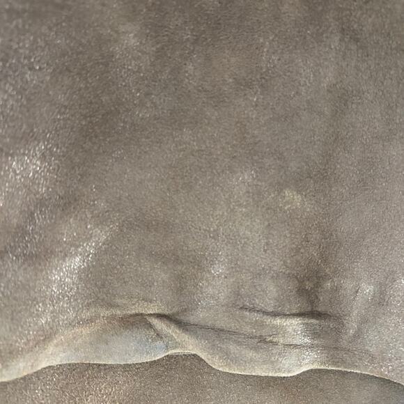 Cache Suede Leather Pants SZ8 Bootcut Y2K Vintage Metallic Bronze Brown Boho - Picture 8 of 13